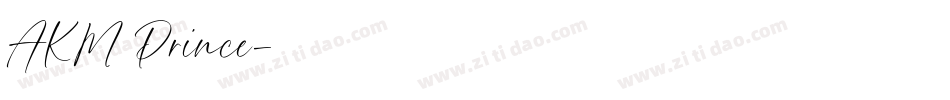 AKM Prince字体转换